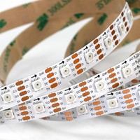 Tira de Luces LED RGB COB con Control por Aplicación WiFi, Sincronización Musical, Direccionable, Color de Ensueño LC8822 5V, Iluminación Inteligente para el Hogar