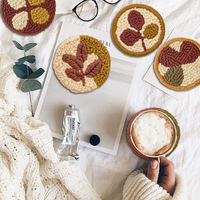 Kit de broderie Punch Needle DIY, nouveau design de chat de style chinois, cadeau artisanal pour salon, chambre, salle à manger, buffet