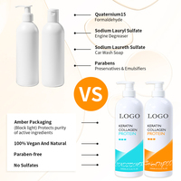 Shampooing Quotidien Personnalisé 2-EN-1 Anti-Frisottis Anti-Pelliculaire Hydratant Réparateur à l'Huile d'Argan et Formule Crème Kératine