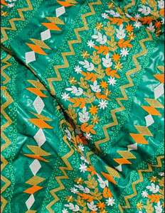 डुबाई एमड कपड़े बाजिन में बनाया गया है उसमें अद्वितीय पैटर्न बीज क्रीम कपास को बनाया गया है। - Product Image 4