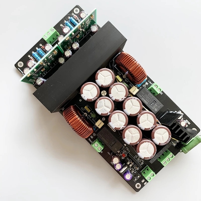 IRS2092 800W+800W 2 Channel HIFI Stereo Class D Amplifier Board IRFB4227x5 Power Tube With TO220 Speaker Protection Rectifier