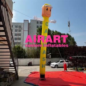 Muñeco Inflable Personalizado con Logotipo, Sky Dancer, Tubo Inflable Amarillo para Lavado <span class=keywords><strong>de</strong></span> Autos, Publicidad para Apertura <span class=keywords><strong>de</strong></span> Talleres y Gasolineras - Product Image 5