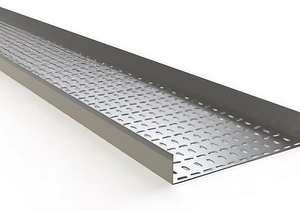 Support de gestion des câbles électriques en métal perforé galvanisé à chaud, robuste, pour usage industriel, vente en gros - Product Image 3