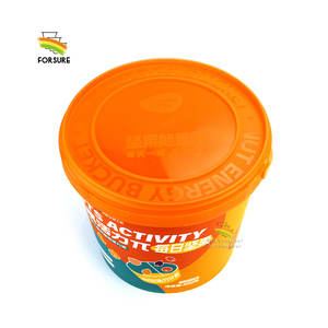 5L bonne qualité seau à biscuits en plastique écologique IML boîtes de rangement des aliments pop-corn contenants en plastique boîtes en plastique avec couvercles - Product Image 6