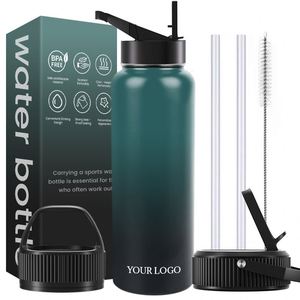 Custom Size Vacuum Gym <b>Water</b> <b>Bottles</b> Family Inner Steel Stainless for <b>Daily</b> Use, Travel, Camping with logo - Product Image 1