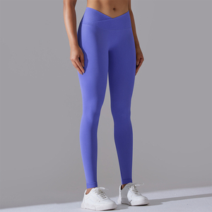 2XL Cộng Với Kích Thước Nén Tập Thể Dục Thể Thao V Hình Dạng Yoga Quần Liền Mạch Scrunch Mông Phòng Tập Thể Dục Xà Cạp Đối Với Phụ Nữ - Product Image 2