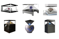 3d holografik reklam makinesi sergi ekranları kitleri gerçek zamanlı projeksiyon animasyon 3d holografik ekran olaylar için