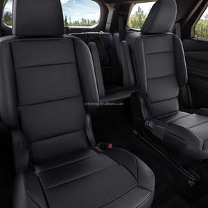 Juego completo personalizado de fundas de asiento de coche de cuero para <span class=keywords><strong>Ford</strong></span> <span class=keywords><strong>Explorer</strong></span> 2016-2024 6/7 asientos para todas las estaciones decoración <span class=keywords><strong>Interior</strong></span> de coche impermeable - Product Image 4