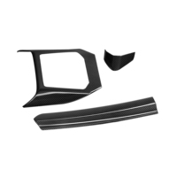 Ensemble de 3 pièces de garnitures intérieures en fibre de carbone sèche pour BMW X3 G45 2025+ LHD, panneau de commande central, kits d'accessoires intérieurs G45