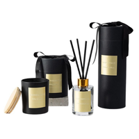 Coffret Cadeau de Luxe Personnalisé avec Bougie Parfumée et Diffuseur à Bâtonnets pour la Maison, Marque Privée