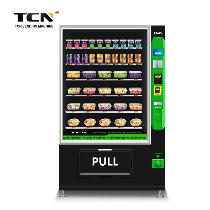 TCN populaire aux Etats-Unis distributeur automatique de fruits et salades d'ascenseur distributeur automatique automatique