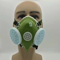 Masque anti-poussière de protection du travail en silicone 301 Conception d'éponge de poussière de ciment de mine de charbon