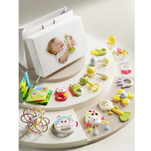 Ensemble de 16 hochets de dentition pour bébé en silicone souple, sans BPA, jouets sensoriels pour nourrissons - Product Image 5