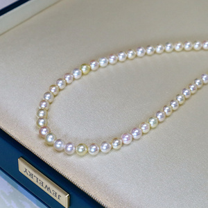 Collar de Perlas de Agua de Mar Naturales de Japón de Súper Calidad, 4-5 mm, Redondas, con Fuerte Brillo, Collar de Perlas Akoya - Product Image 4