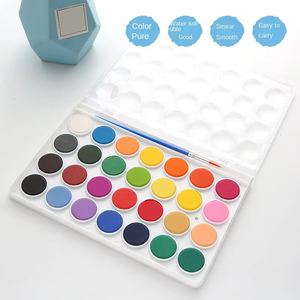 Venta al por mayor acuarela Gouache pintura dibujo polvo sólido pintura acuarela juego de pintura <span class=keywords><strong>para</strong></span> niños - Product Image 5