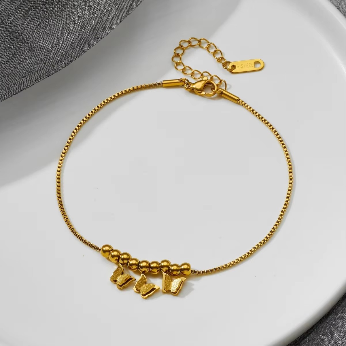 Bracelets de cheville papillon - Doré J780