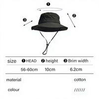 Service OEM, Vente en gros : Chapeau bob classique imperméable, à large bord, avec sangle sous le menton, pliable et résistant aux UV