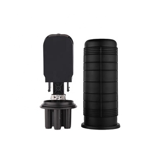 Hot bán sợi quang Splice đóng cửa 24 lõi sợi hộp PP + GF hộp quang màu đen 1 trong 2 out FTTH FTTx Mạng sợi quang học - Product Image 1