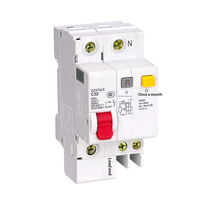 Disjoncteur d'air DZ47S 1P/2P/3P/4P domestique 16A/32A/63A 220V/380V 10kA/4.5kA/6kA, interrupteur principal compact à capacité de coupure élevée