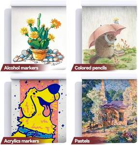 Bloc de Dibujo Foska de 60 Páginas/30 Hojas con Espiral, Páginas Suaves para Dibujar, Pintar y Hacer Bocetos con Materiales Mixtos - Product Image 2