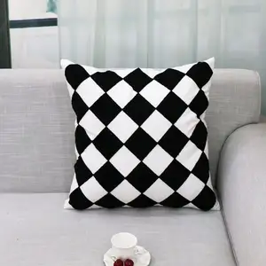 Cotton Case Cover Customizable 45x45 18*18 Cushion 60x60 24*24 Sofa Embroidery Throw Pillow Covers