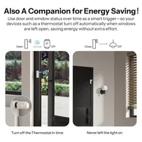 Sonoff SNZB-04PR2 SenseGuard DW Gen2 Capteur de porte/fenêtre Zigbee avec alertes de sécurité PC Active Security et anti-effraction, compatible Matter Bridge Via pour la maison