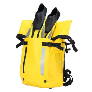 Custom Roll Top Waterdichte Rugzak Wetsuit Vinnen Dry Bag 30L Voor Freediving Onderwatervissers