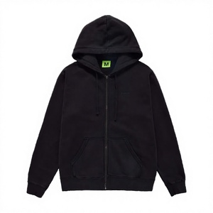 Sudaderas con Capucha Bordadas Personalizadas al por Mayor de la Mejor Calidad, Sudaderas con Cierre de Cremallera, Sudaderas Lisas al por Mayor, Fabricante de Sudaderas de Algodón Unisex para Hombre - Product Image 3