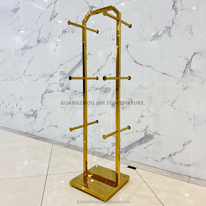 Giá Đứng Trưng Bày Bằng Thép Không Gỉ Màu Vàng Kim Thiết Kế Nội Thất Cửa Hàng Túi Xách Sang Trọng Nhà Sản Xuất Trung Quốc Giá Trưng Bày Túi - Product Image 4