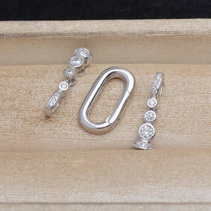 Accessoires DIY en argent S925, boucle de collier à double tête, boucle à épingle pour la fabrication de bijoux, pour créations personnalisées - Product Image 2