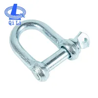 Factory wholesale customized galvanized bolt type D shackle