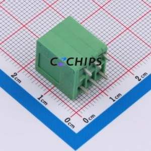 DB241V-3.5-3P-GN Spring Terminal Block Through hole Component (THT),P=3.5mm Connector 1x3P 3.5mm Green 3P - Product Image 2