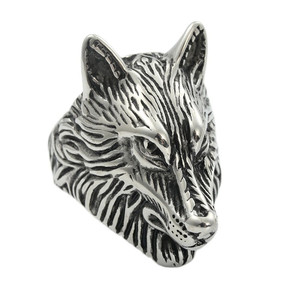 yunnique <b>Wolf</b> <b>Ring</b> Men's Stainless Steel Animal Design Punk Style Retro Fashion Jewelry Gift 24042 - Product Image 5