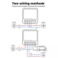 Mini commutateur intelligent de bricolage Zigbee Wifi 16A prend en charge le module d'automatisation de la maison intelligente à 2 voies fonctionne avec l'application Google Home Alexa Smart Life