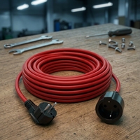 Câble d'extension Linsheng 10m certifié SGS H05VV-F 3X1.5mm Schuko 16A pour l'électronique grand public, les établis de garage et les outils électriques