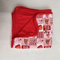 Couverture en bambou pour bébé personnalisée pour l'hiver, nouvelle impression, couverture tricotée confortable pour enfants, literie pour bébé