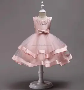 2024 vente en gros pas cher vente chaude nouvelle robe pour filles Pongpong robe de princesse robe de mariée pour enfants