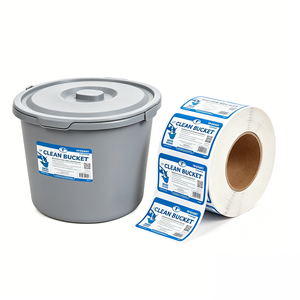 Étiquettes personnalisées en plastique PP pour seaux de peinture TEDDY, logo, 5 gallons, étiquettes privées et impression en rouleau - Product Image 4