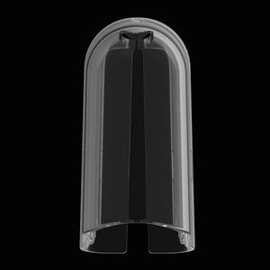 Couvercle de tête de brosse à dents hybride en forme de L, en plastique semi-transparent, anti-poussière, universel pour brosses à dents électriques soniques - Product Image 2