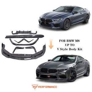 Piezas de Automóvil para <span class=keywords><strong>BMW</strong></span> <span class=keywords><strong>M8</strong></span> G15/G16 2019-2023, Mejora a Kit de Carrocería Estilo V, Labio Delantero de Fibra de Carbono, Faldones Laterales, Difusor, Kit de Carrocería - Product Image 3