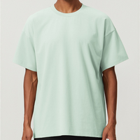 Camiseta de Gimnasio con Diseño Personalizado, Etiqueta Privada, Hombros Caídos, Camiseta Holgada para Hombre, Estilo Urbano