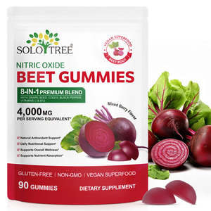 Gomitas de Extracto de Remolacha de Marca Propia SOLOTREE, Suplementos de Superalimentos, Gomitas de Raíz de Remolacha para la Presión Arterial y la Salud del Corazón - Product Image 1