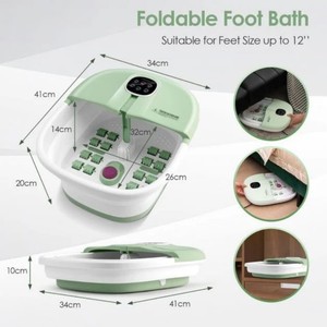 Bain de pieds portable avec massage par bulles vibrantes et chaleur, et télécommande - Product Image 5