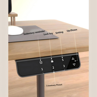 Bureau intelligent de bureau à double moteur au design moderne Base de table élévatrice de bureau à 4 pieds réglables en hauteur Convertible Sit Stand