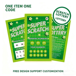 Miễn Phí Trò Chơi Độc Đáo Thiết Kế Tùy Chỉnh Bất Loteria Cmyk In Ấn Tarjeta De Loteria Thẻ Cào Xổ Số - Product Image 3