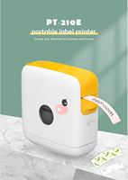 Printer Label Portabel Mini Saku Genggam untuk Stiker Barcode Thermal Pembuat Label Nama dengan Baterai 1200mAh