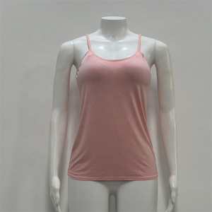 Gilet da Yoga senza <span class=keywords><strong>spalline</strong></span> per ragazze lavorato a maglia modale senza maglia senza cerchio in acciaio comoda t-shirt senza <span class=keywords><strong>spalline</strong></span> - Product Image 2