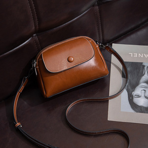 Preppy Lady New Mom Brown Fashion Portable Small <b>Square</b> Mini Cell Phone Bag Soft PU Single Strap Shoulder Crossbody Water - Product Image 4