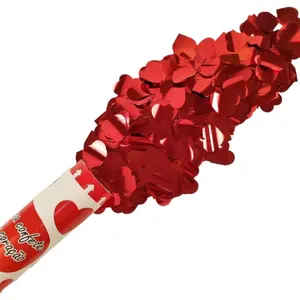 Fashionable Heart Shape Confetti Cannons Biodegradable Paper Party Popper For Sale