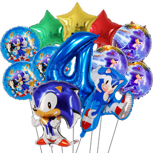 Juego de <span class=keywords><strong>globos</strong></span> de película de aluminio <span class=keywords><strong>Sonic</strong></span> de dibujos animados para <span class=keywords><strong>globos</strong></span> de decoración de <span class=keywords><strong>fiesta</strong></span> de cumpleaños para niños - Product Image 3